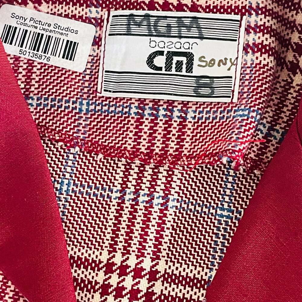 CM Bazaar Sony Pictures Costume Department Vintage Floral Plaid Jacket - Picture 5 of 8